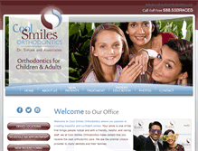 Tablet Screenshot of coolsmilesorthodontics.com